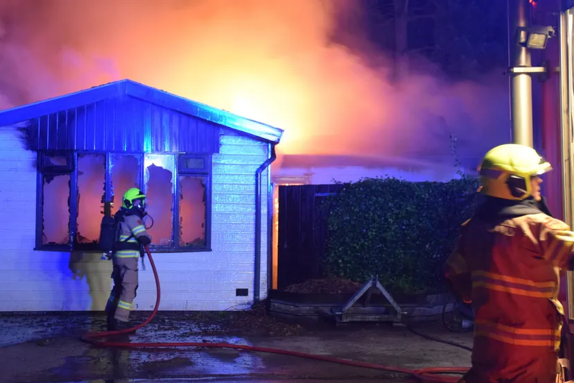 brand in chalet wekerom