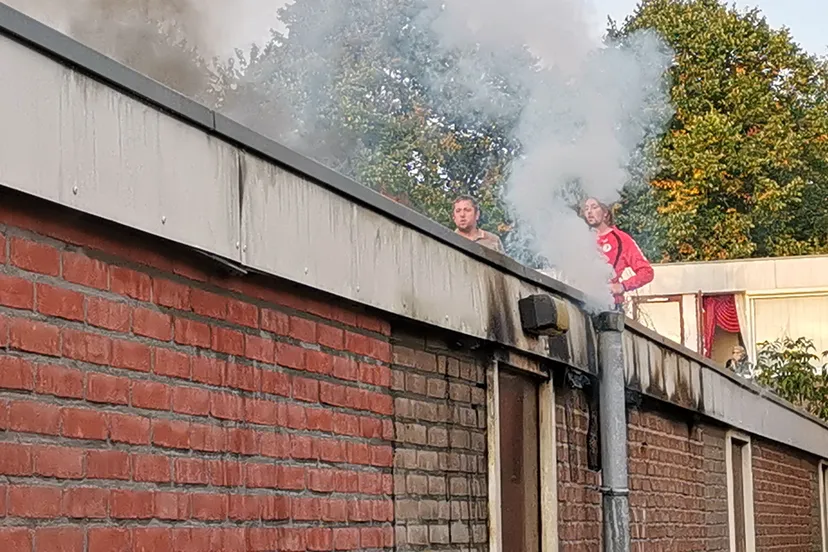 brand in schuur