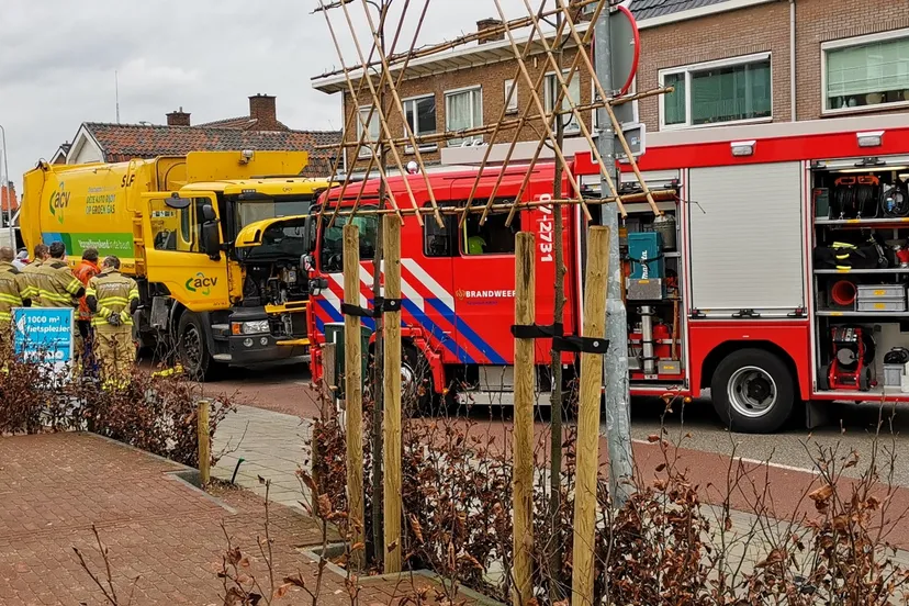 brand in vrachtwagen