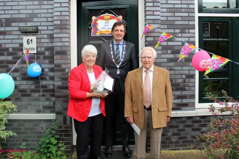 echtepaar kollen de jong 65 jaar getrouwd