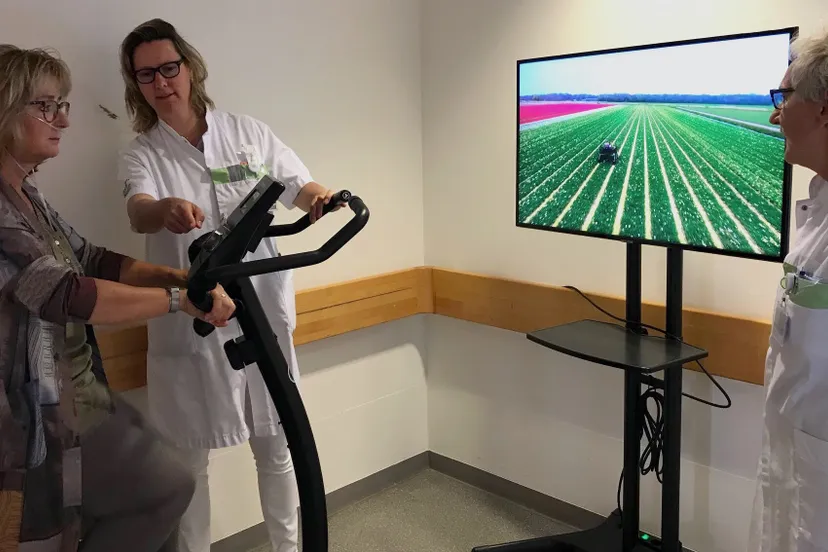 fietslabyrint long en cardiologieafdeling