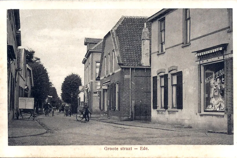 grootestraat ede omstreeks 1915