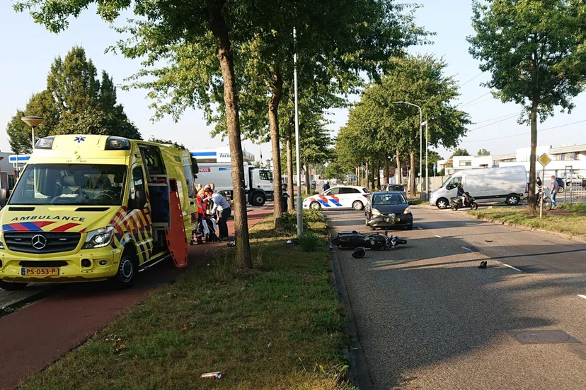 motorrijder zwaargewond