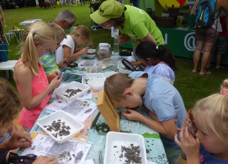 p1170744 kinderen kijken met loeps kl