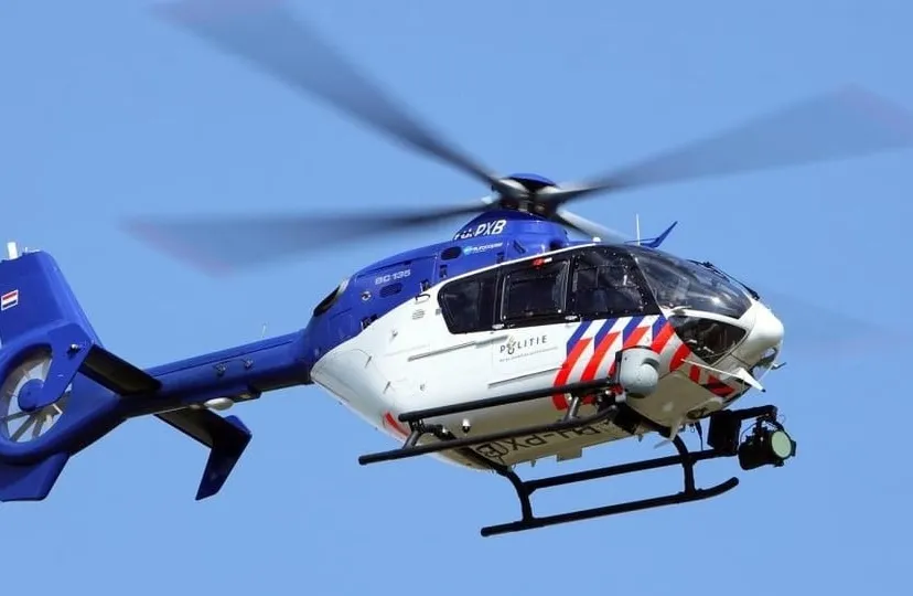 politie helikopter in actie ede
