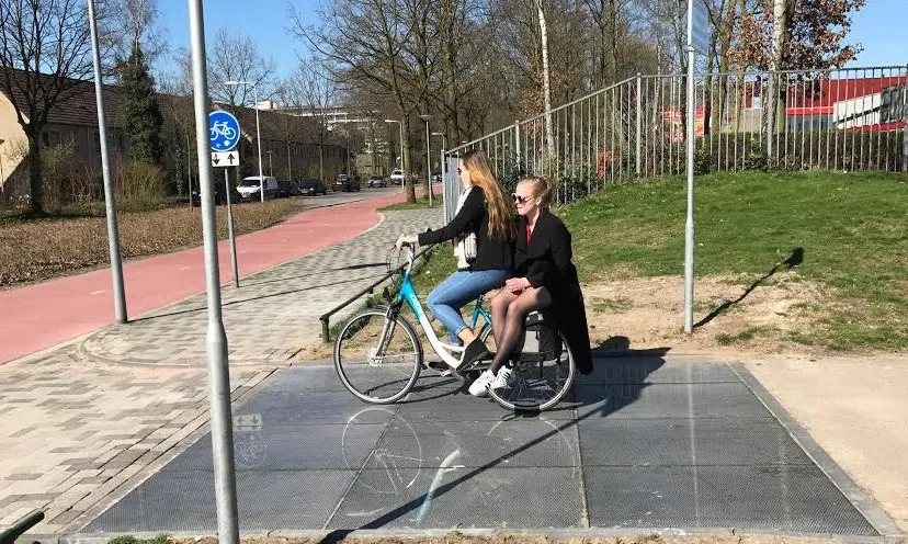 verwarmt fietspad