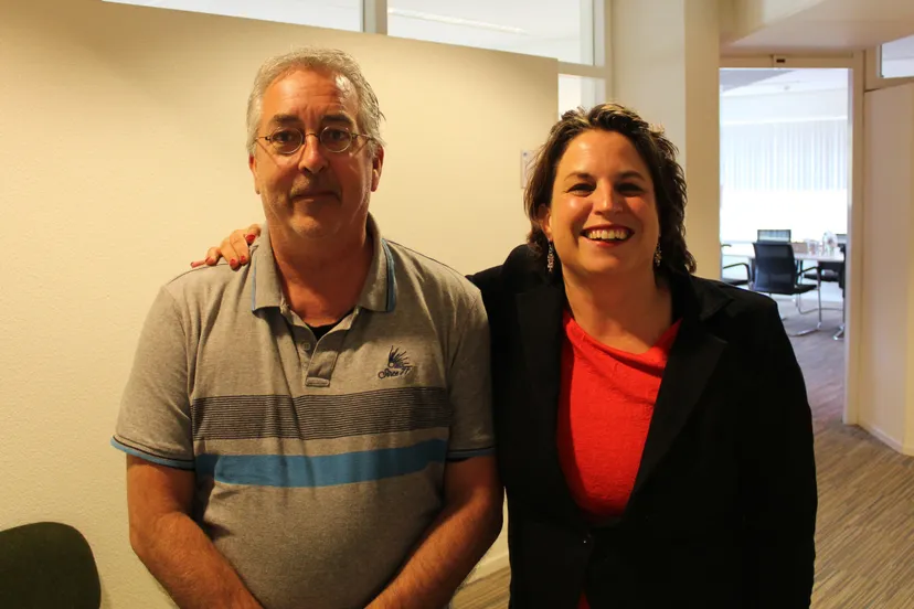 wethouder vreugdenhil en ecoloog carlo van rijswijk