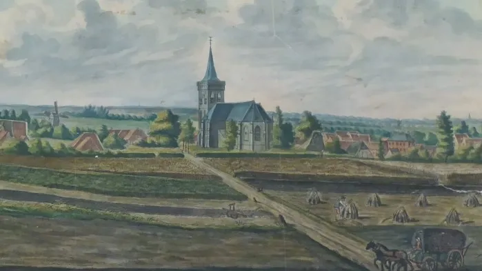 zicht op het dorp ede 1974 museum ede