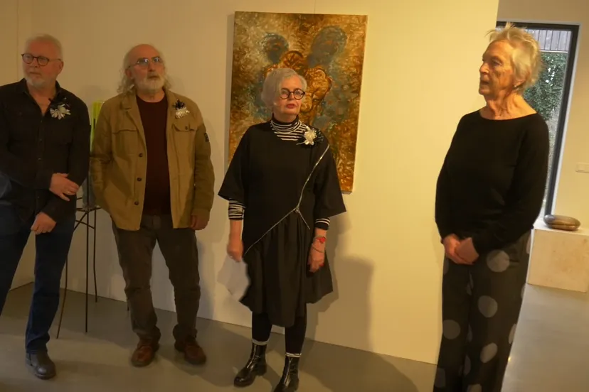 Ton Hardeman, Mouafk Alkazal, Coby Huibers, en Alma de Vries