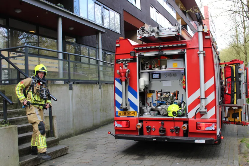 Brandweer in actie Wadestein Ede