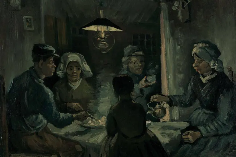 Medium-KM 109.982 Vincent van Gogh, De aardappeleters, april - mei 1885 - The Potato Eaters, April-May 1885
