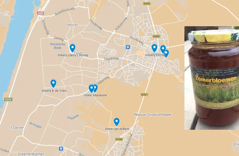 21en honingverkoopkaart