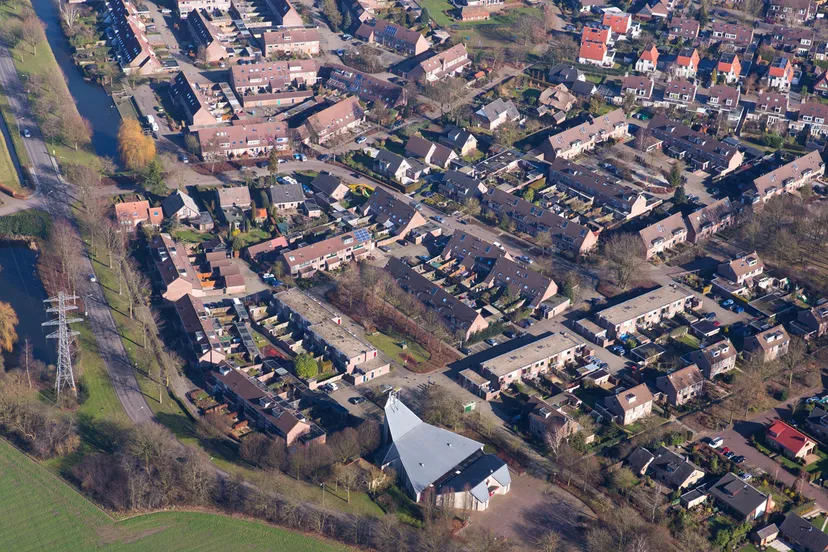 luchtfoto westerkerk eo