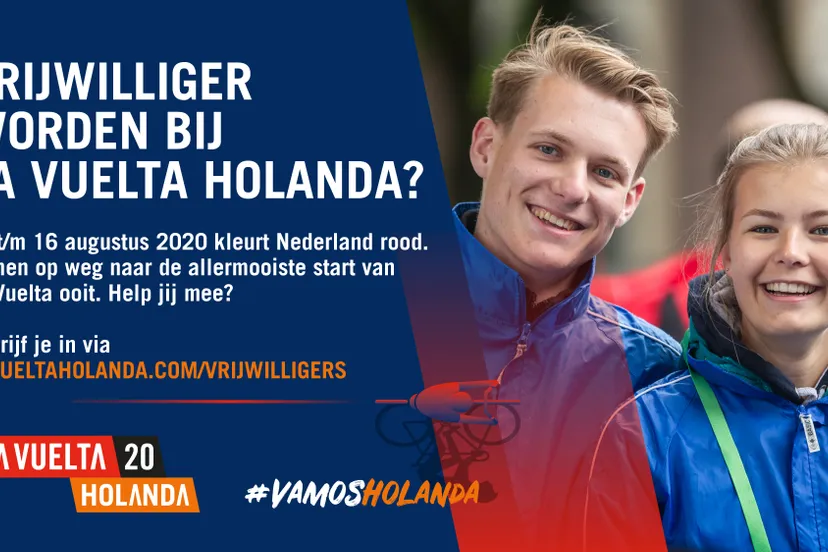 la vuelta banner vrijwilliger