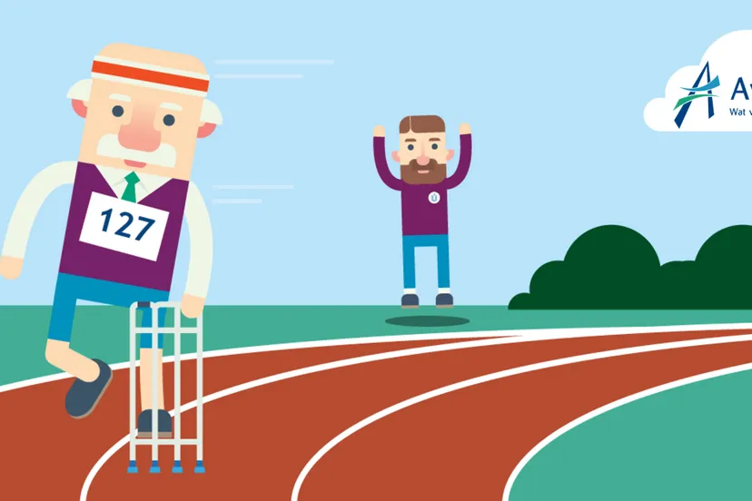 rollatorloop met logo