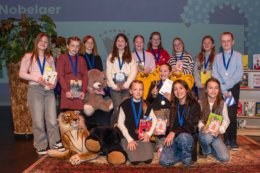 de nationale voorleeswedstrijd met winnaar manou blokdijk