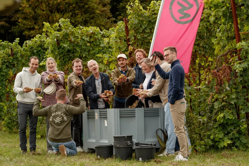 Veel hulp tijdens het plukken