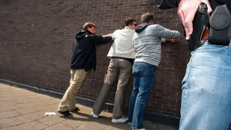 aanhouding van een verdachte door een arrestatieteam