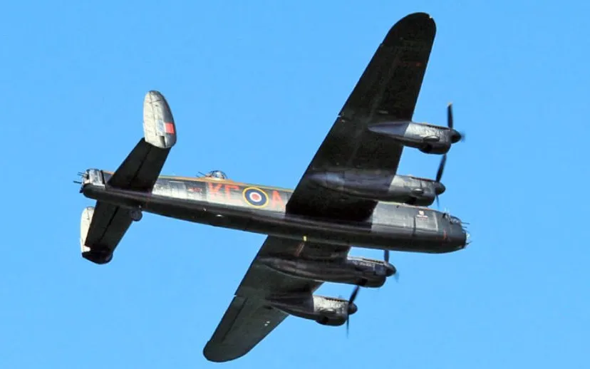 800px lancaster bomber over cowes in may 2013 5 geoff acton wikimedia 915x518
