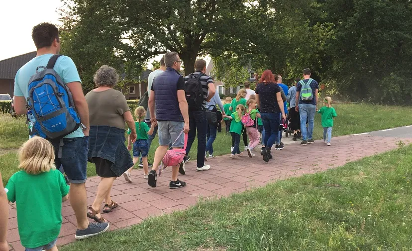 avondvierdaagse rijen