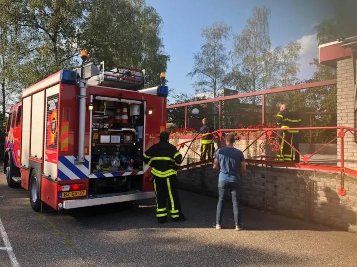brand bloembak rijen