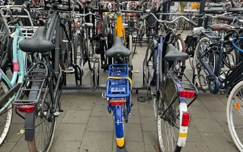 fietsen station rijen