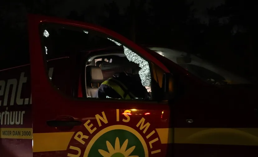 in slaap achter stuur