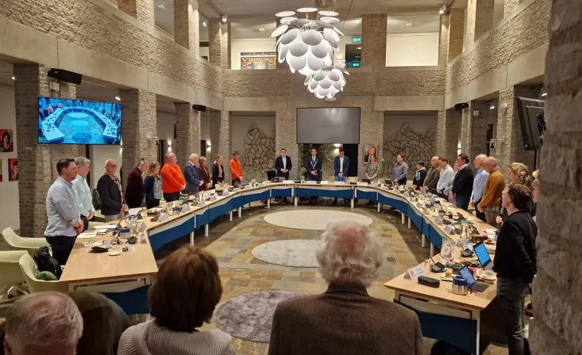 minuut stilte gemeenteraad 13 februari19643