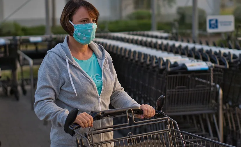 mondkapje supermarkt