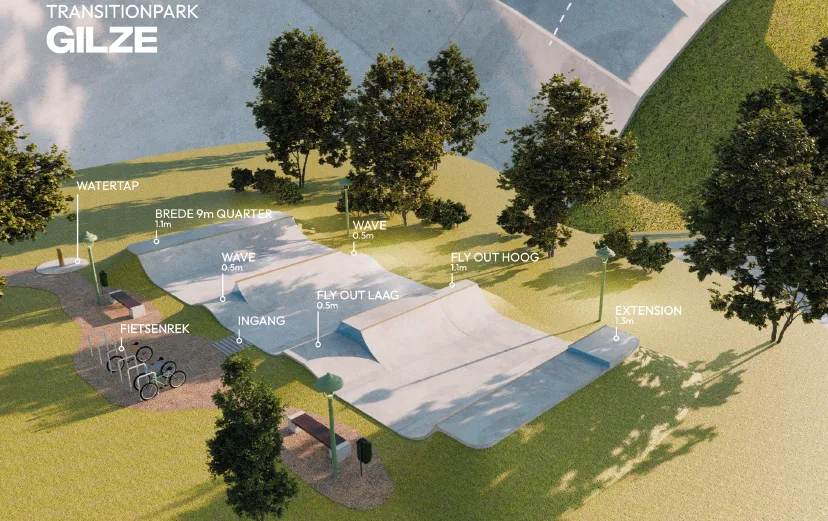 ontwerp skatepark gilze