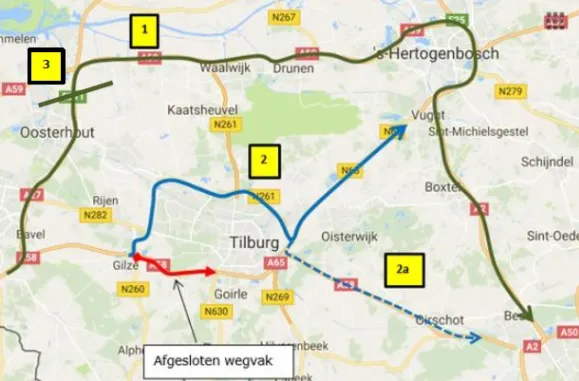 toerit a58 gilze dit weekend in de avond en nacht dicht