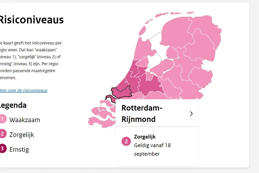 risiconiveau rotterdam rijnmon