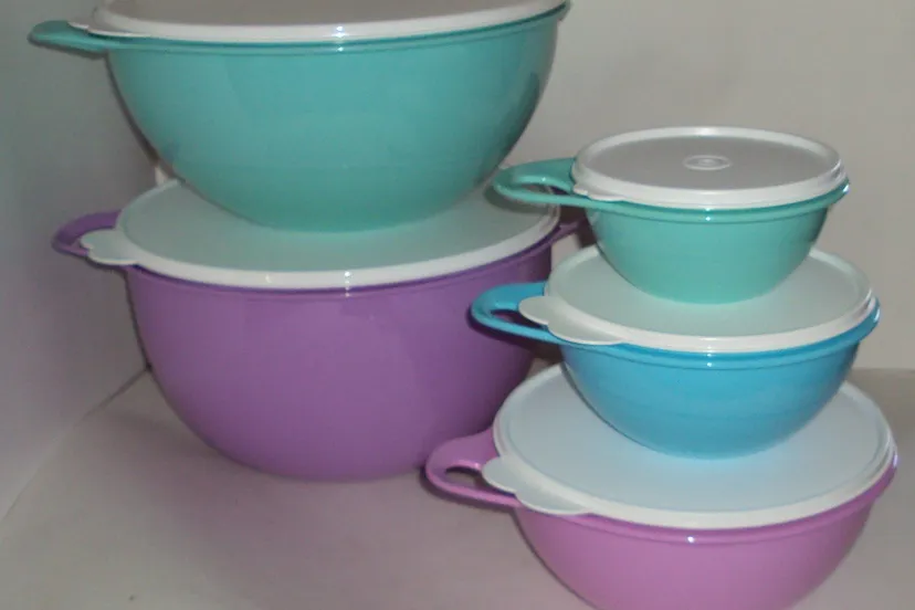 tupperware thatsa bowl tower 5 sizes bowls pastel colors mega set