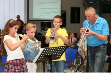 andre met leerlingen