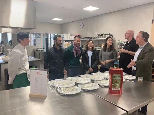 bezoek spaanse delegatie aan beroepscampus