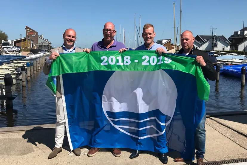 blauwe vlag uitreiking