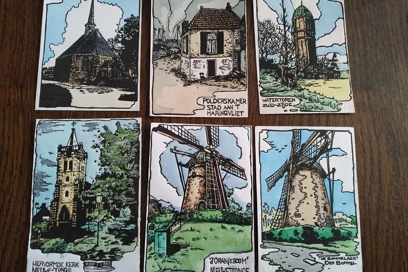 collage deel van het werk van vince trommel