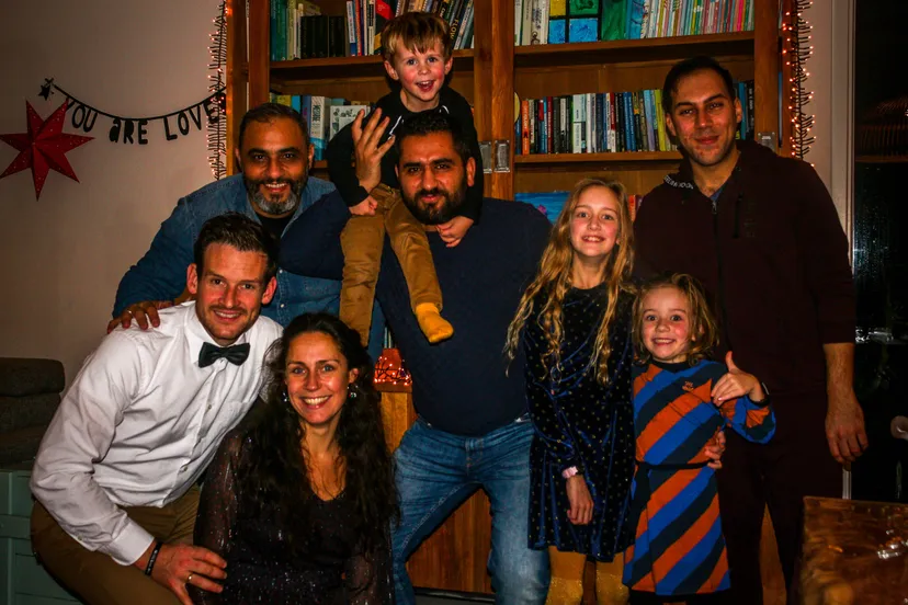 foto kerstfeest vluchtelingen