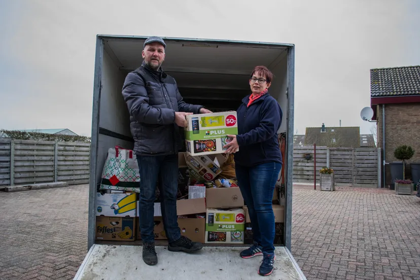 kastenleeg voor voedselbank