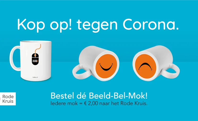 kop op rode kruis corona virus