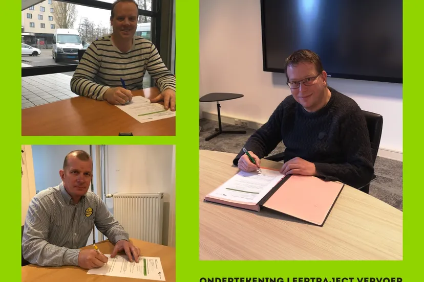 ondertekening leertraject vervoer