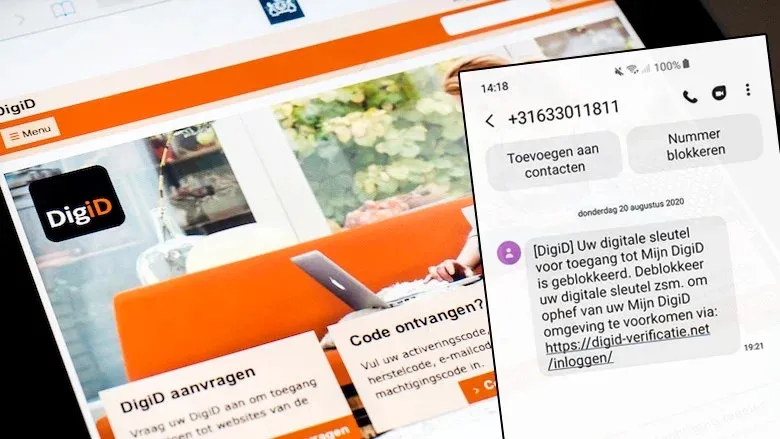 phishing digid sms2