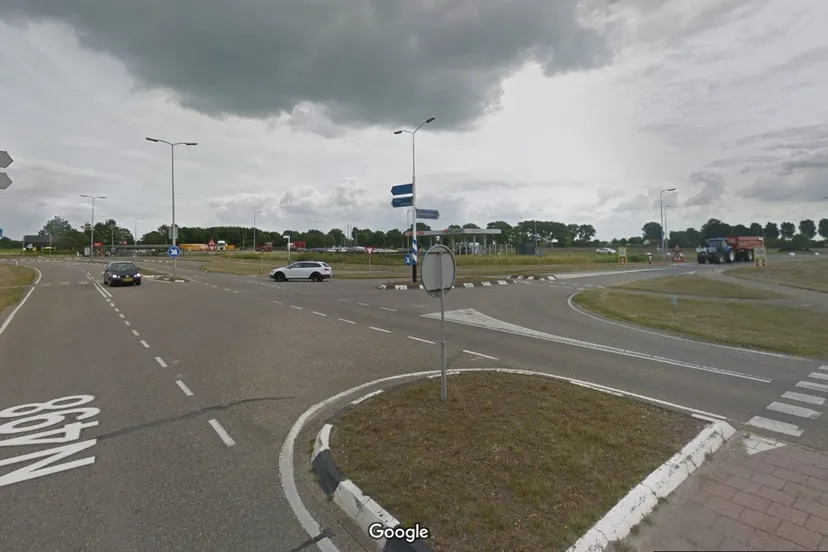 rotonde kruising schaapsweg n498