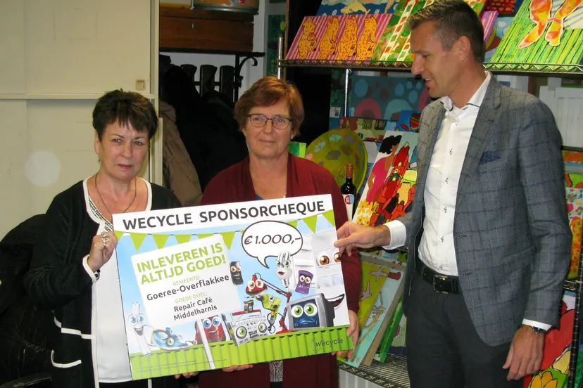 uitreiking wecycle sponsorcheque