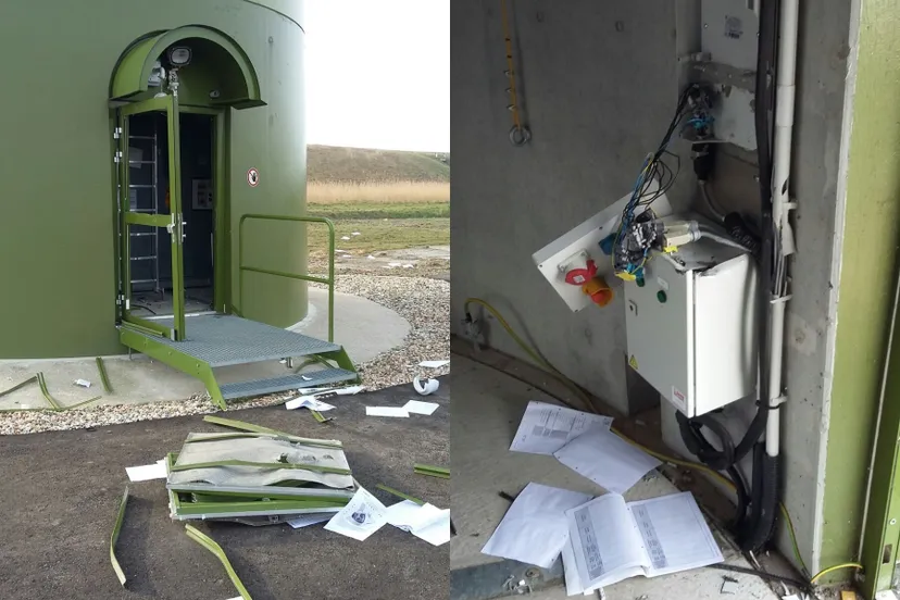 vandalisme windturbines