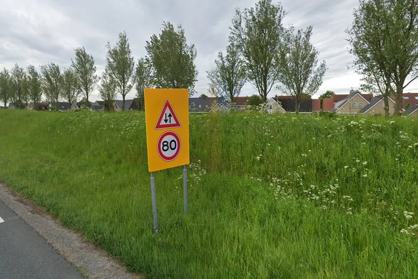 verkeersbord 80 kilometer per uur
