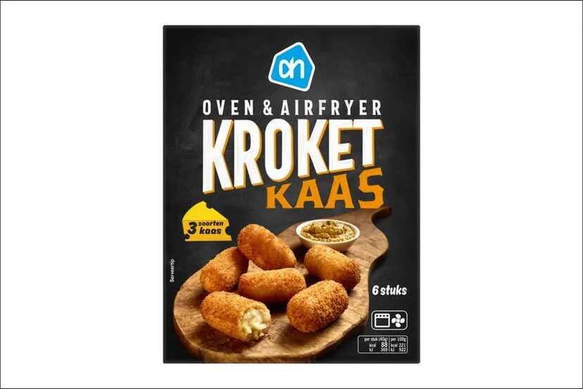 verpakking van albert heijn oven airfryer kaaskroket