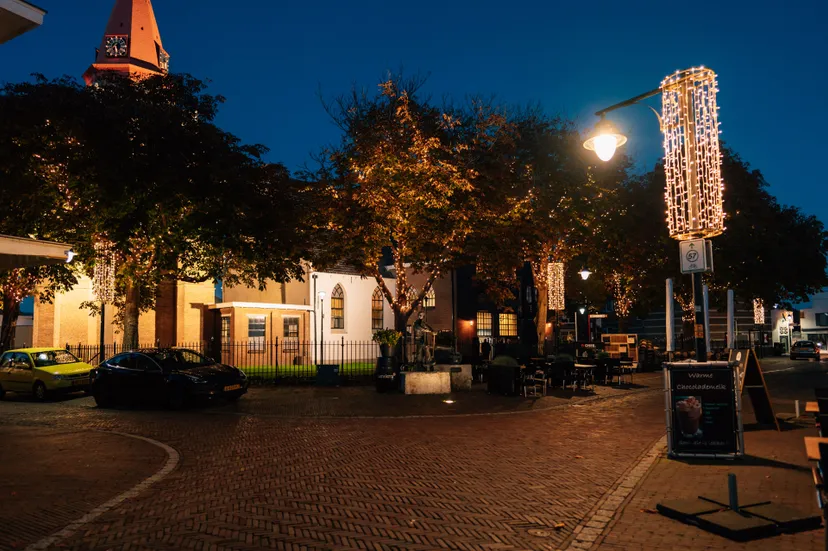 ouddorp centrum lampjes winter