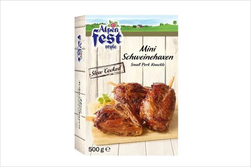 mini schweinehaxen van alpen fest style