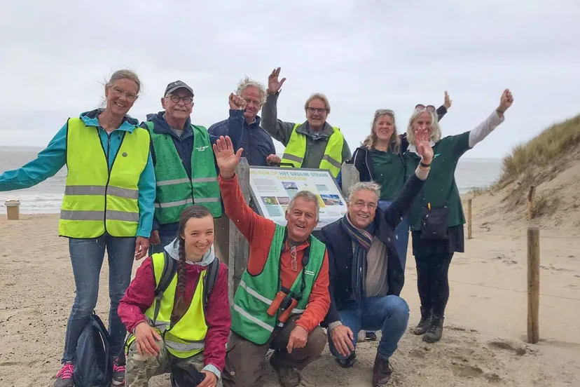 uitreiking blauwe vlaggen en groene wimpels